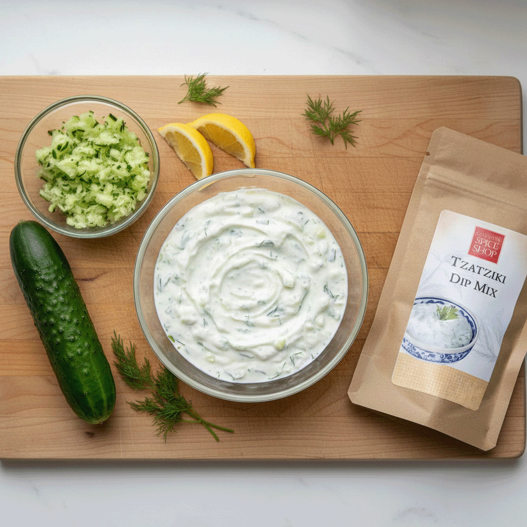 Tzatziki Dip Mix: Greek Cucumber & Garlic Seasoning | Old Town