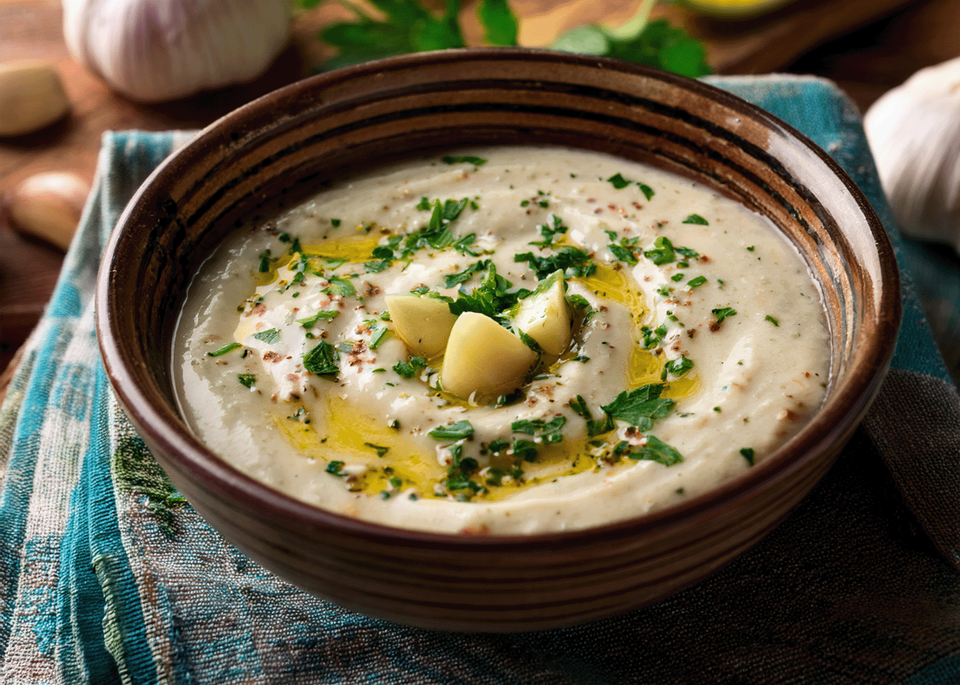 Homemade Toum: The Ultimate 4-Ingredient Lebanese Garlic Dip