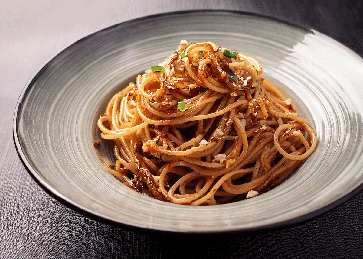 Caramelized onion pasta