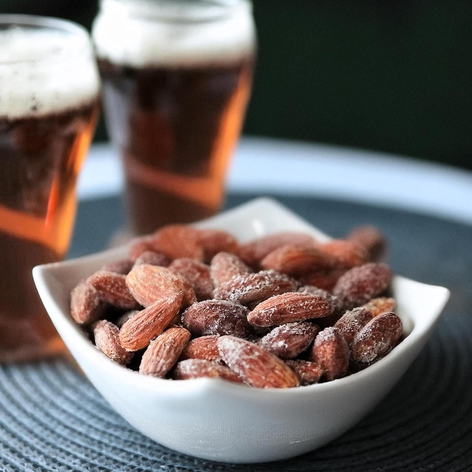 Parmesan Garlic Roasted Almonds