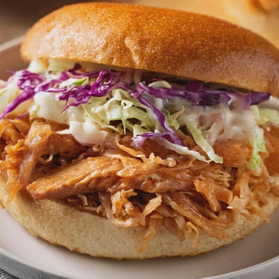 Slow Cooker Hot Honey Chicken Sandwiches