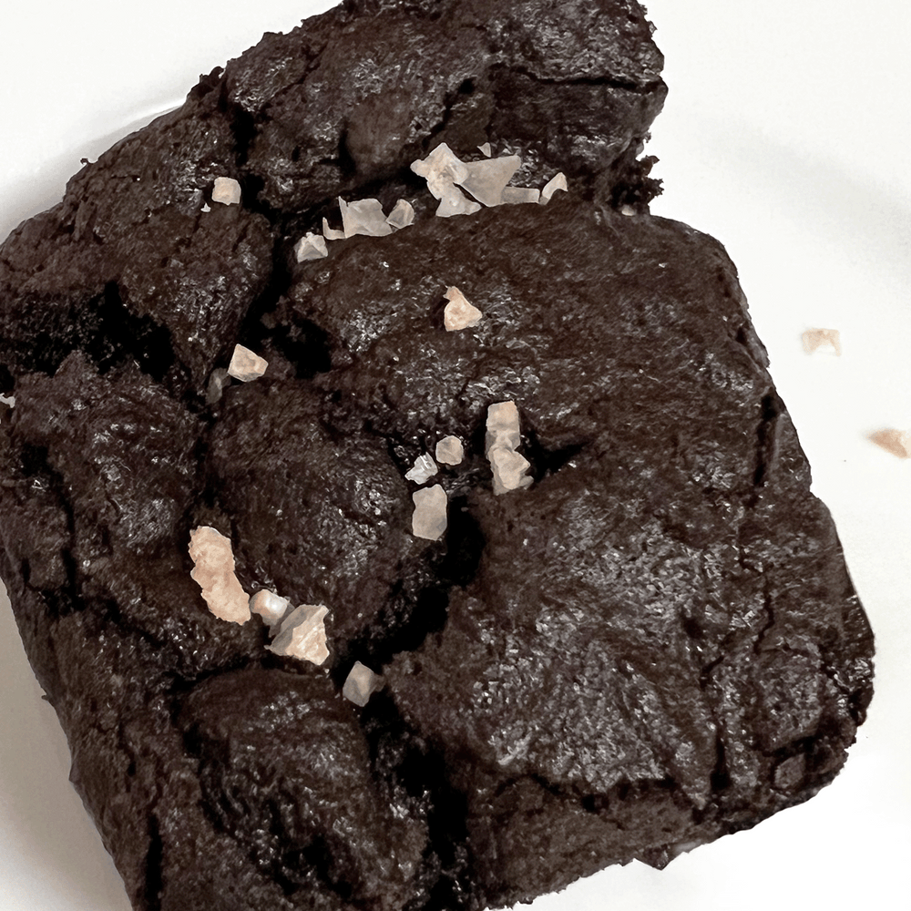 Ultimate Dark Cocoa Brownies with Himalayan Pink Salt