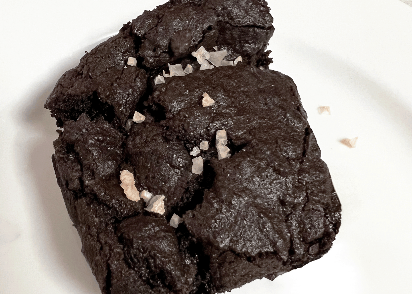 Ultimate Dark Cocoa Brownies with Himalayan Pink Salt