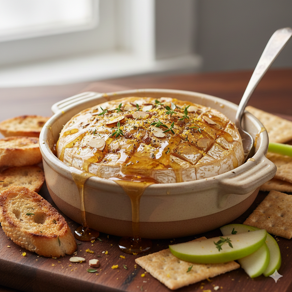Hot Honey Baked Brie