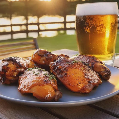 Backyard Brew Chicken Thighs