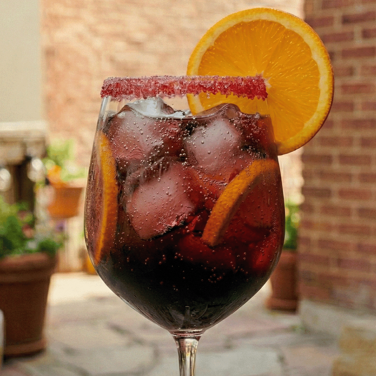 black currant and orange sangria spritz recipe