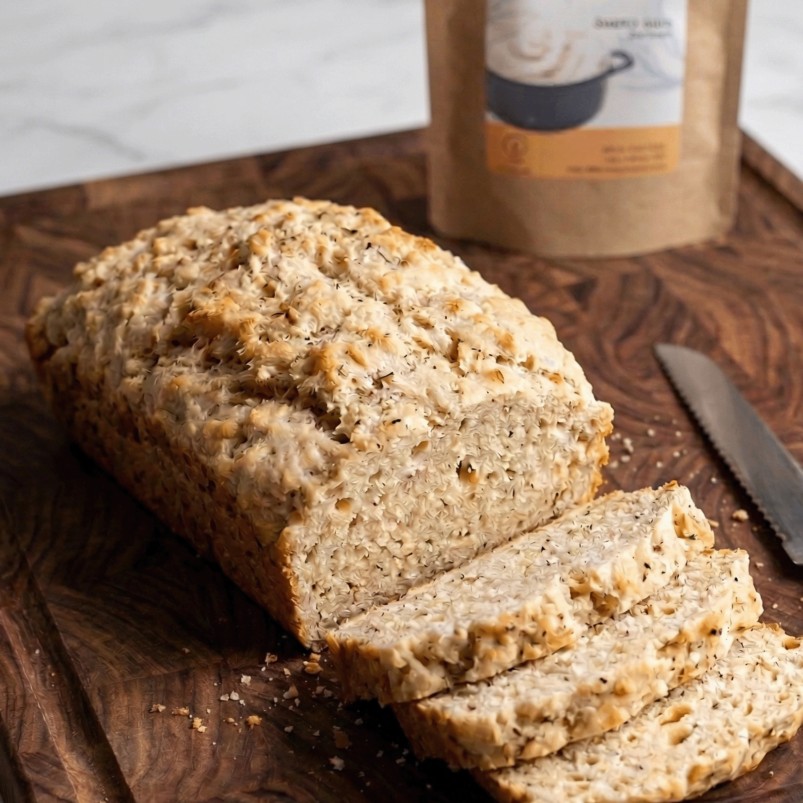 Caramelized Onion Roasted Garlic Quick Bread