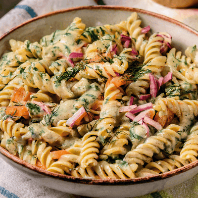Dill Alfredo Pasta Salad