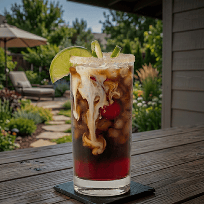 Dirty Cherry Lime Dr Pepper (with Coconut Cream)