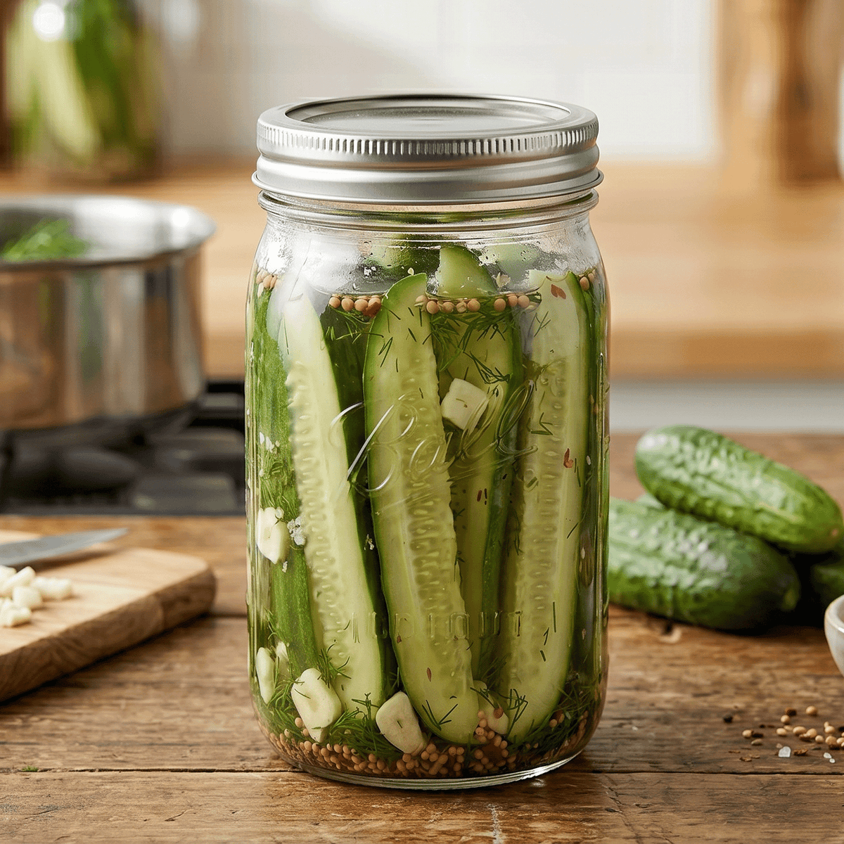 Double-Dill Quick Pickles