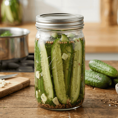 Double-Dill Quick Pickles