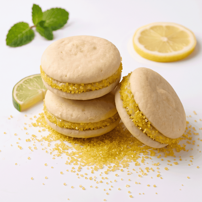 Margarita Sandwich Cookies with Lemon Frosting and Sugar