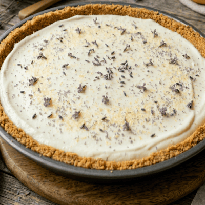No-Bake Lemon-Lavender Cheesecake