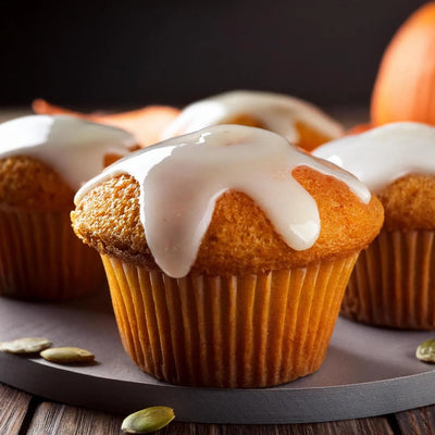 Pumpkin Muffin with Maple Glaze