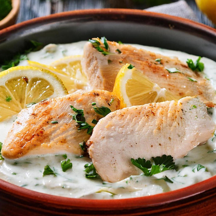 Slow Cooker Tzatziki Lemon Chicken