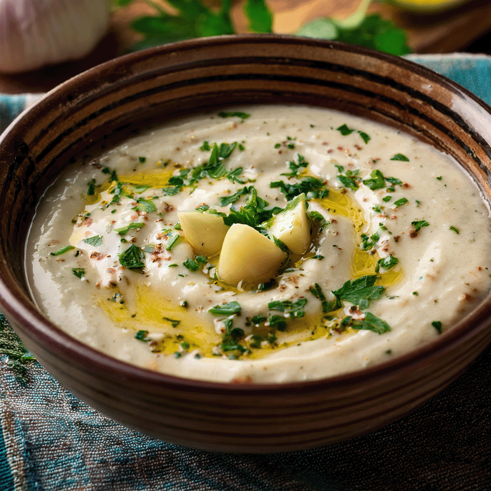 Authentic Lebanese Toum – Creamy Garlic Sauce & Dip 