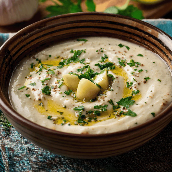 Authentic Lebanese Toum – Creamy Garlic Sauce & Dip 