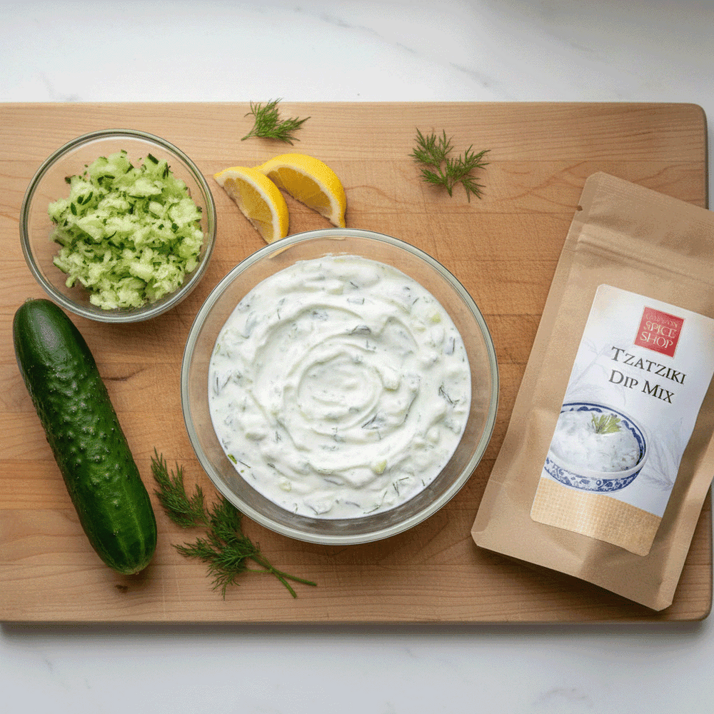 Tzatziki Dip Mix: Greek Cucumber & Garlic Seasoning | Old Town