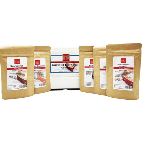 Gourmet Dairy-Free Hot Cocoa Gift Box with Dark Chocolate Mix.
