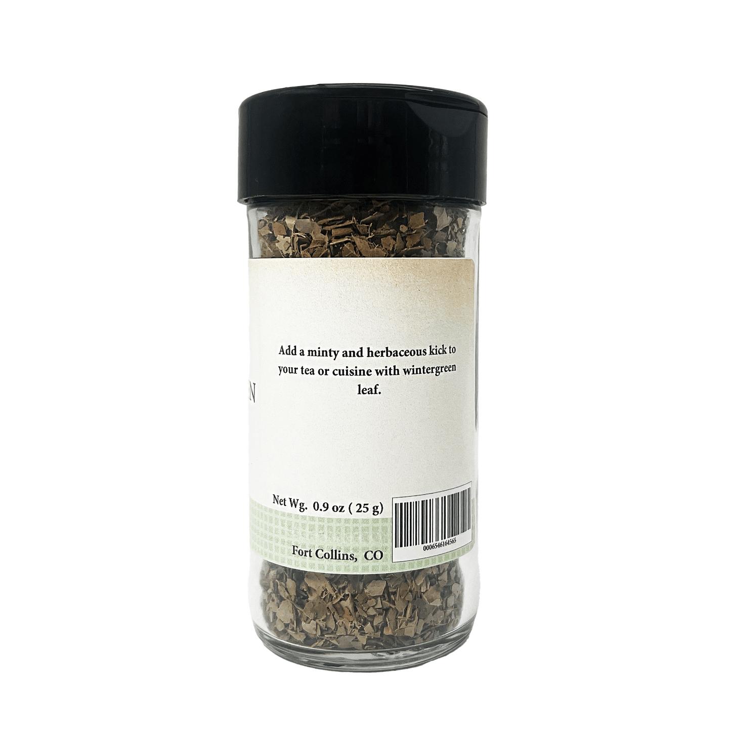 Jars of dried herbs with labels on a white background