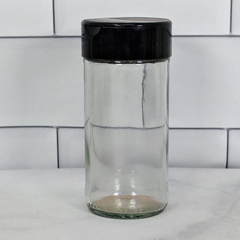 Glass Spice Jar, Empty, 4 oz