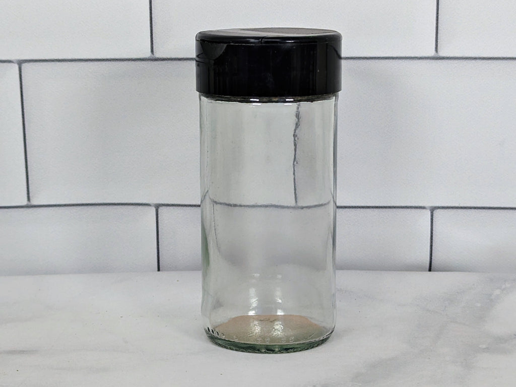 Glass Spice Jar, Empty, 4 oz