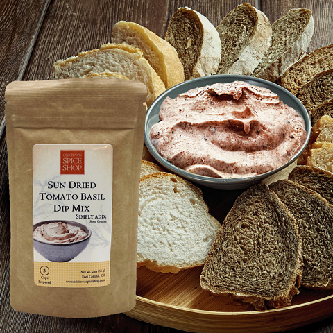 Sun dried tomato and basil creamy dip