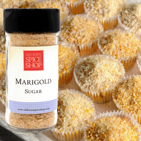 Golden marigold sugar for baking