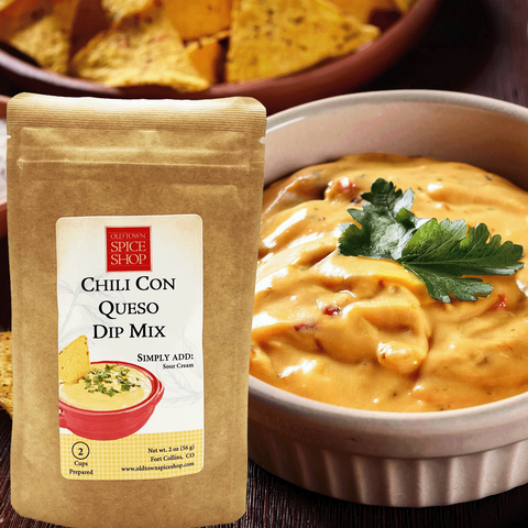 Chili con queso seasoning for cheese dip