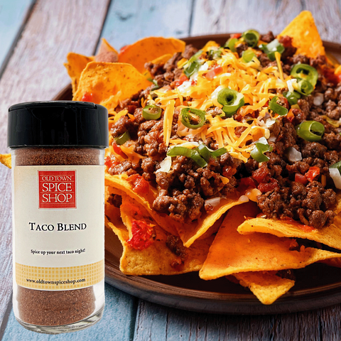 All natural gourmet taco seasoning blend for tacos or nachos