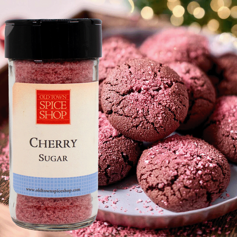 Cherry flavored sugar for cocktails