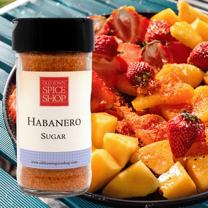 Spicy habanero sugar for margarita rims