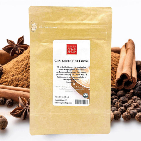 Chai spiced hot cocoa mix in mug