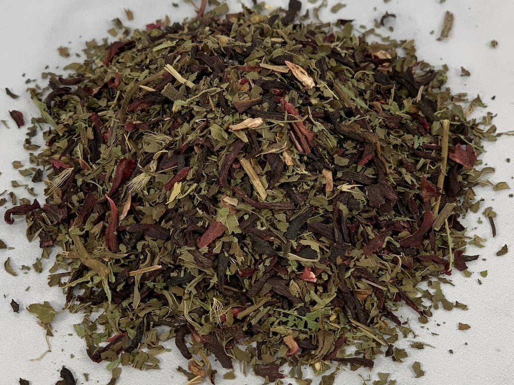Thé à la menthe et à l'hibiscus (sans caféine)